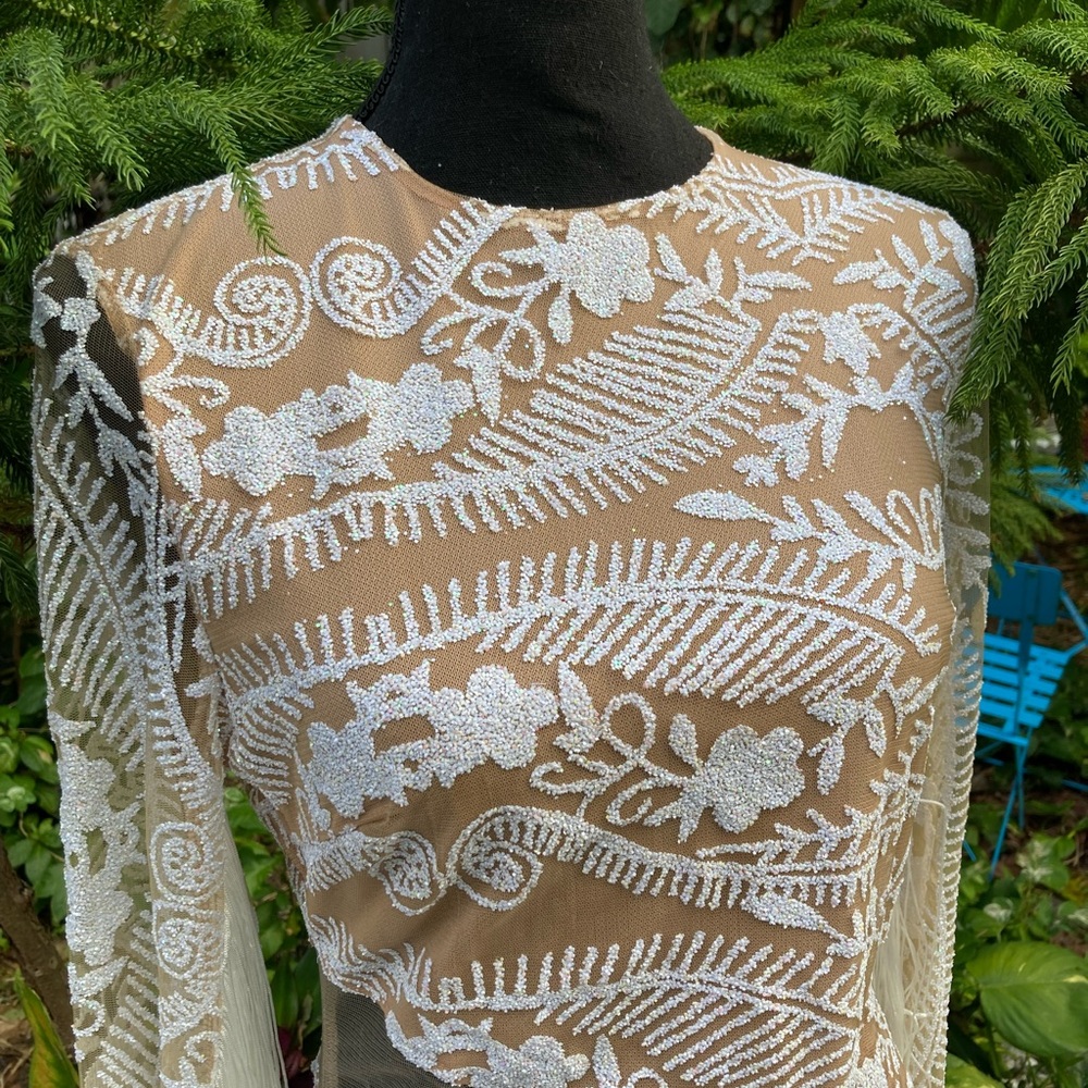 L’atiste Fringe & Sequin Dres Nwt Sz M - image 2